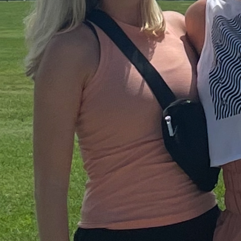 Athleta Ribbed Orange Tank Top - Picture 4 of 4